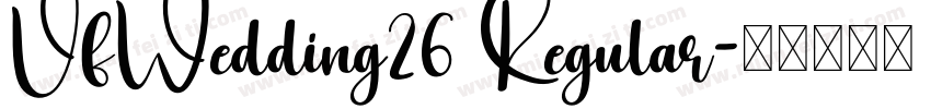 VfWedding26 Regular字体转换
